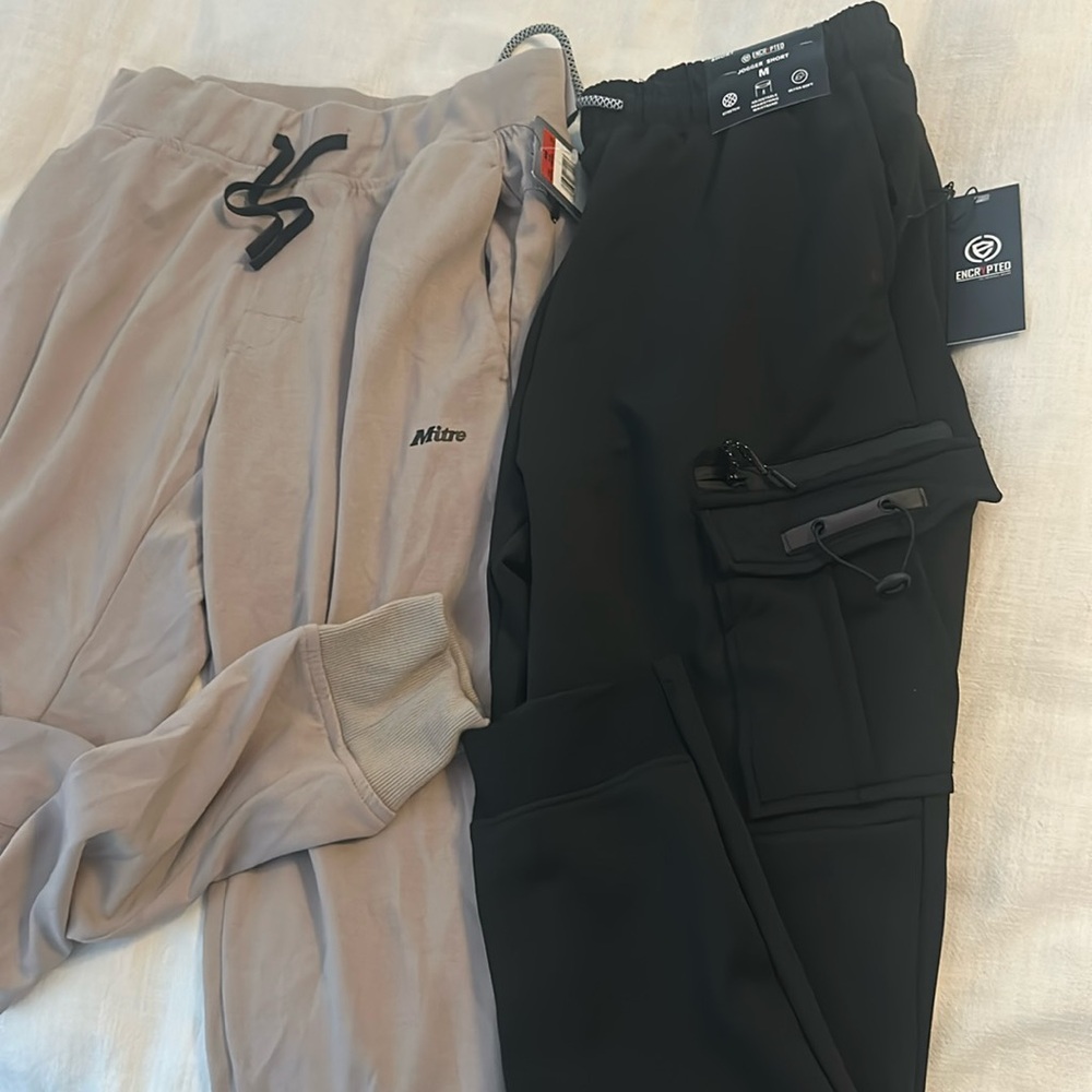 Men’s medium joggers new with tags. $82.